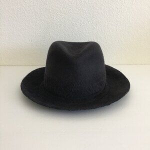 Albertus Swanepoel New York Size Large Wool Hat Mens Black Fedora